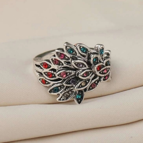 Multicolored Silver Ring! - Picture 2 of 5